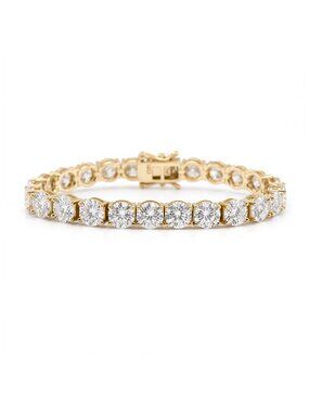 LEKANI 6.5mm Moissanite Tennis Bracelet S925 Gold 8 in